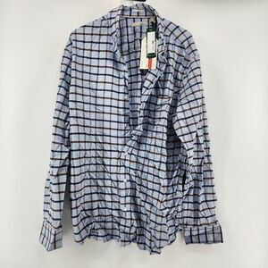 Hawker Rye Men's Blue XL Essential Stretch Oxford Shirt NWT